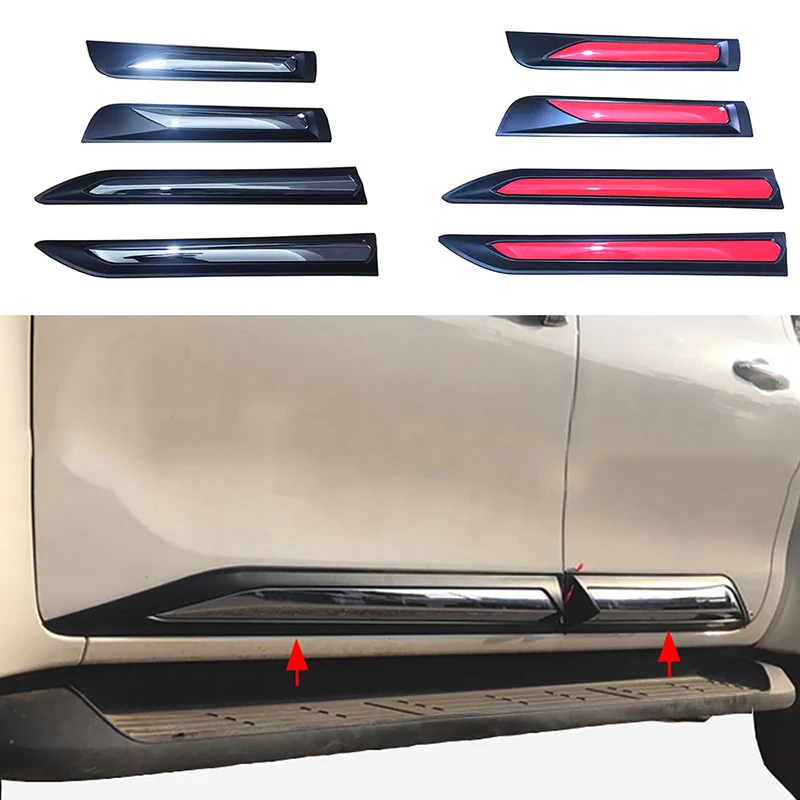 Car Side Molding Door Trim Panel Door Protection Plate Fit For Toyota
