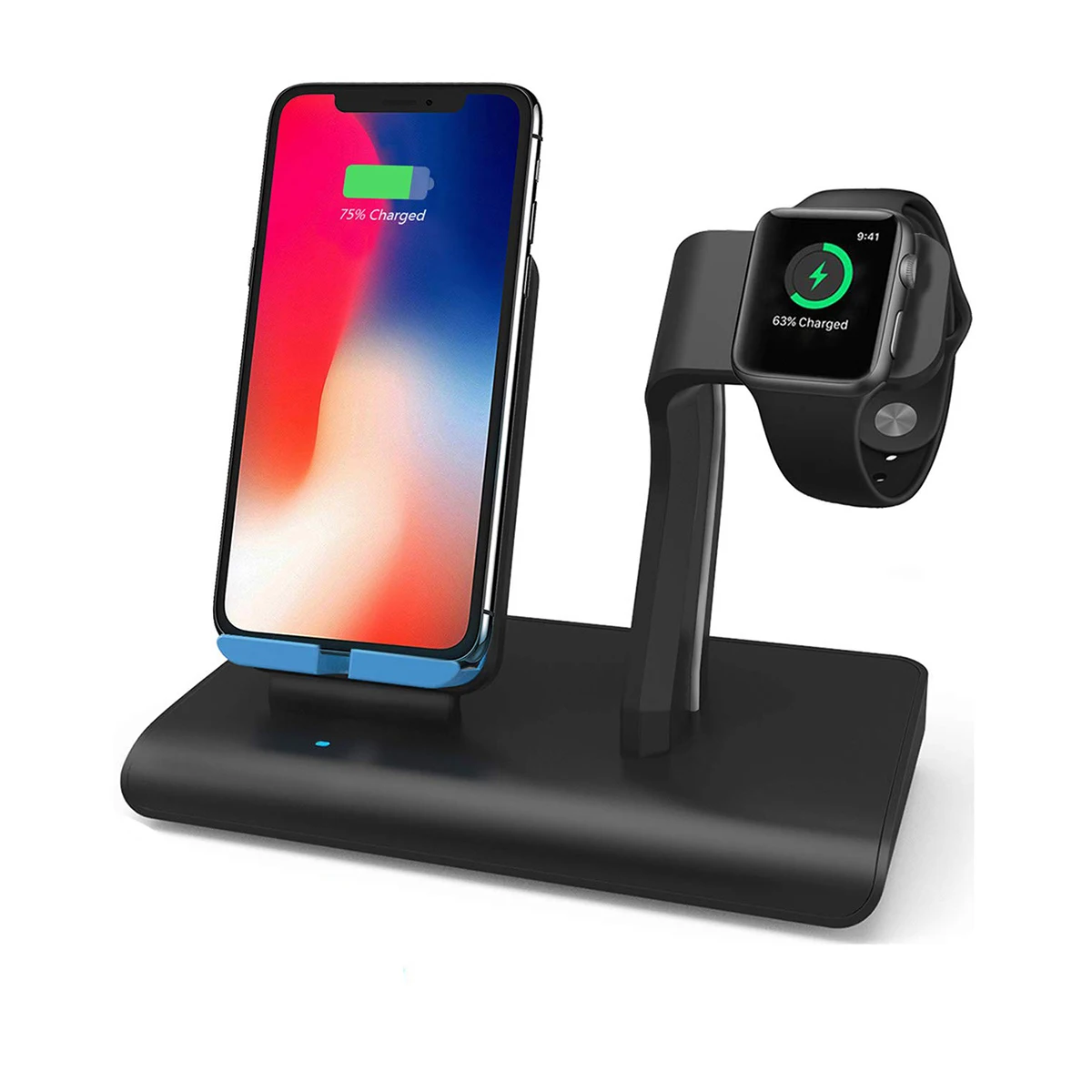 

SOONHUA 2In1 Watch Charger Qi Wireless Charger Charging Dock Stand Phone Chargers For Apple Watch