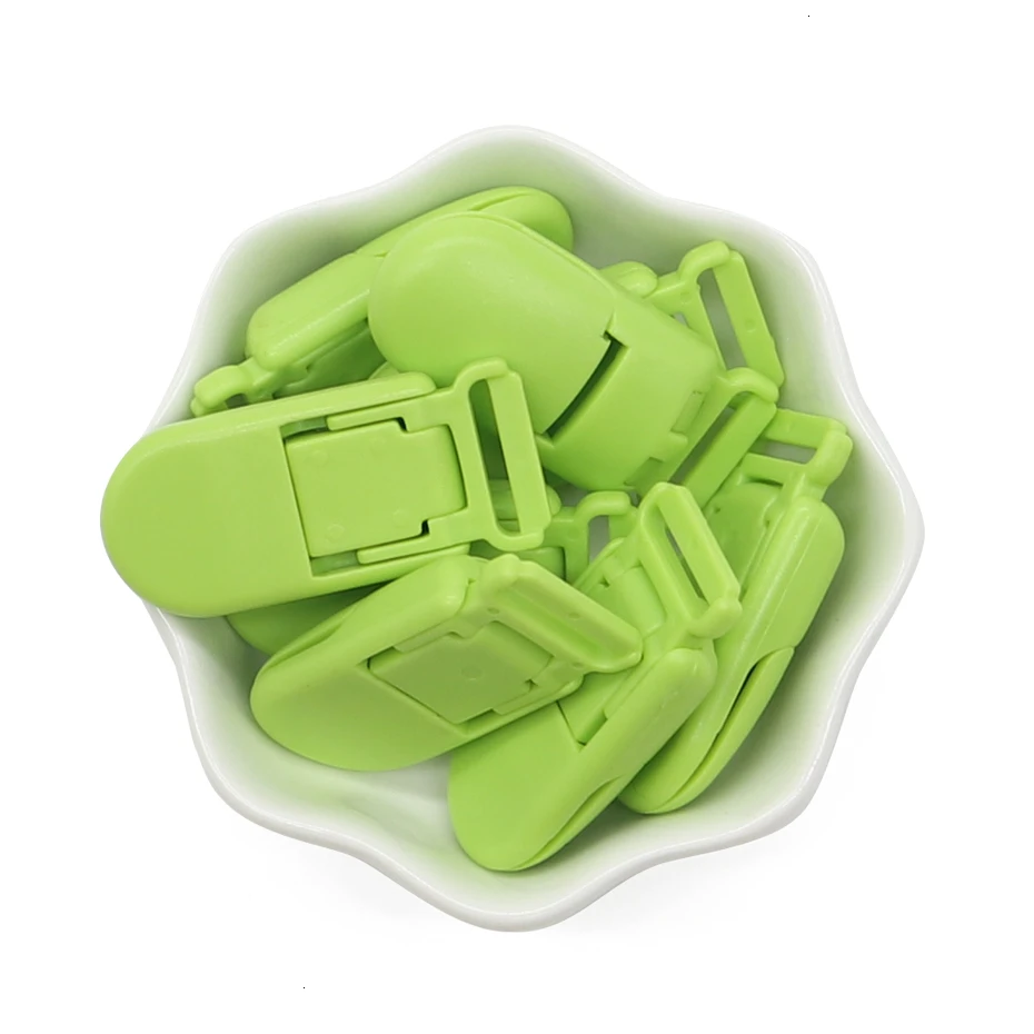 5pc Grass green 5 шт., пластиковый зажим-держатель для детской соски, соска-пустышка для младенцев, зажимы для пустышки, аксессуары для соски, зажим для соски, самодельная насадка, детская игрушка - Цвет: 5pc Grass green