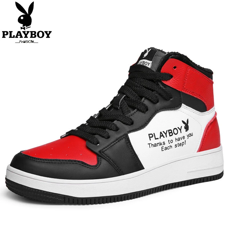 

2020 new playboy high-top casual board shoes sports fashion high-quality breathable waterproof wear-resistant deodorant shoes