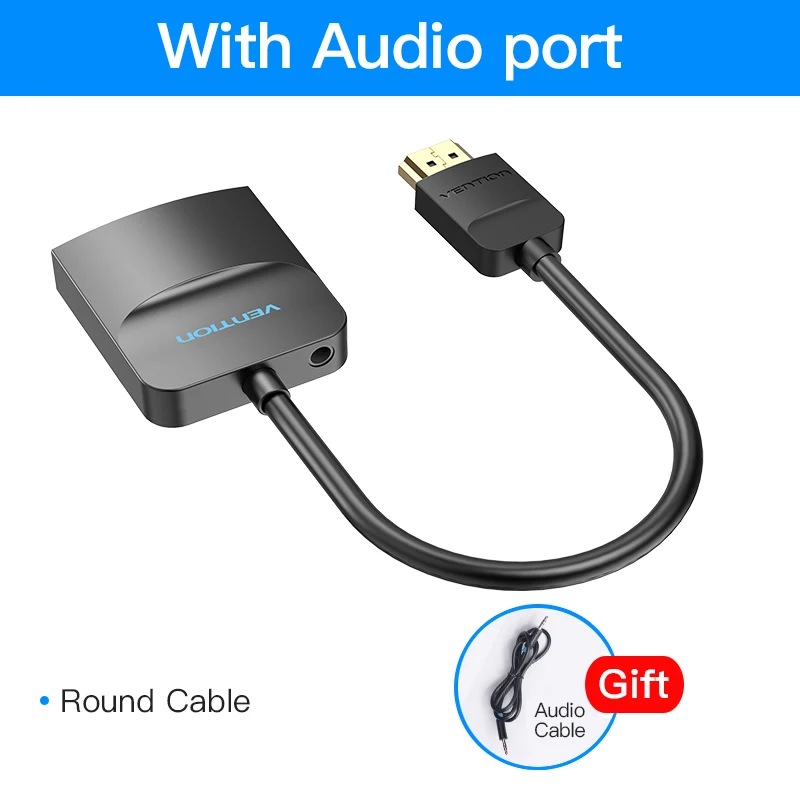 Vention HDMI в VGA адаптер HDMI штекер в VGA Женский 1080P цифро-аналоговый видео аудио для ноутбука планшета HDMI в VGA конвертер - Color: B style