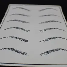 5 шт поддельная бровь Татуировка практика кожи 15 см x 20 см Перманентный макияж Татуировка практика кожи для начинающих