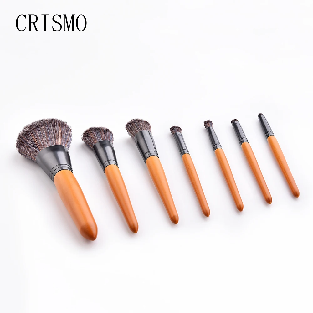 CRISMO Luxury Real Wood Makeup Brushes Set Cosmetics Powder Foundation Contour Eyeshadow Soft Hair Make Up 2