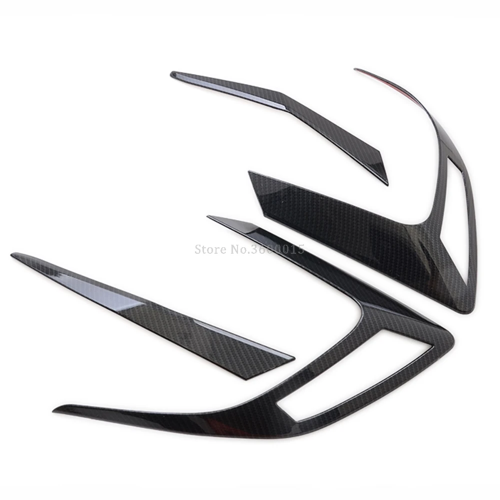 Carbon Fiber Style Для Honda Civic Sedan задний фонарь из углеродного волокна, задний светильник, накладка, отделка, внешние аксессуары, Стайлинг автомобиля - Цвет: Carbon Fiber Style