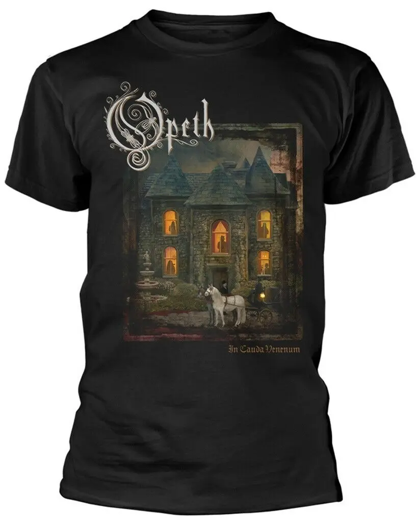 Новая Черная футболка Opeth In Cauda Venenum | Мужская одежда