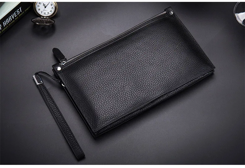 Men's Handbag, Leather, Men's Bag, Business Bag, Head Layer, Leather, Real Soft Leather, Money, Grab Bag