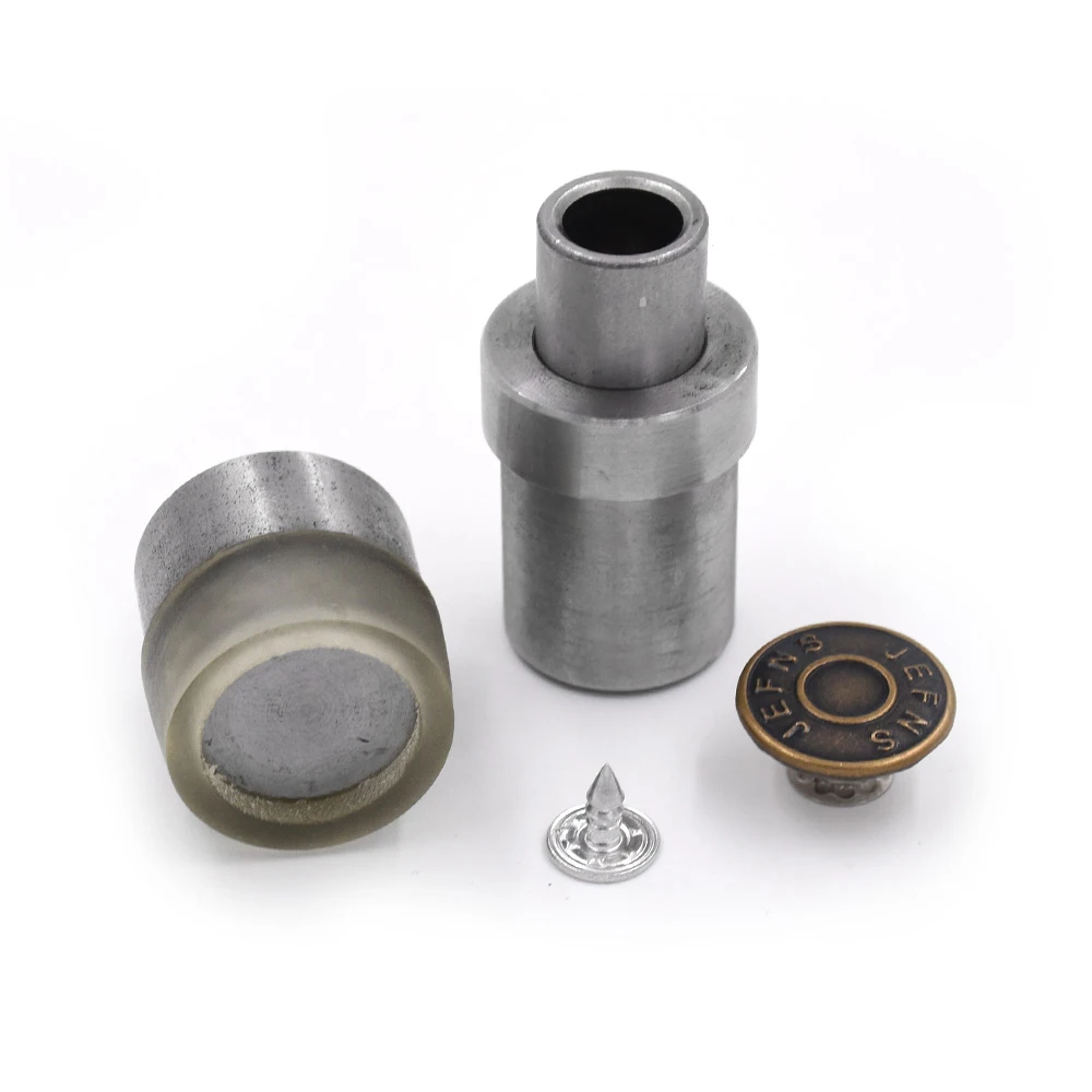 15 /17 / 20 MM Jeans Buttons install Mold Clothing Accessories Denim Buckle Tools Metal Rivet Die 4