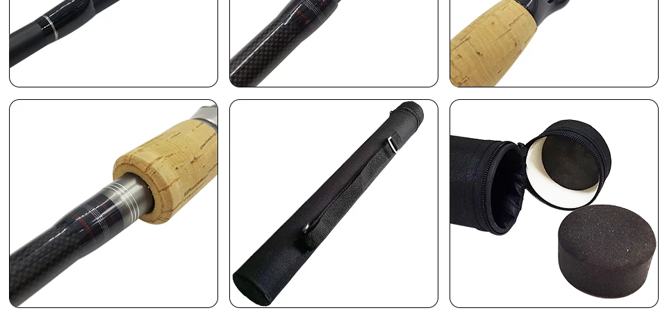 K8356 1.8-3.0m Ultra Light Portable M Power 4 Section Carbon Fiber Spinning Baitcasting Fishing Rod 10-25g 12-25Ib Travel Rod_12