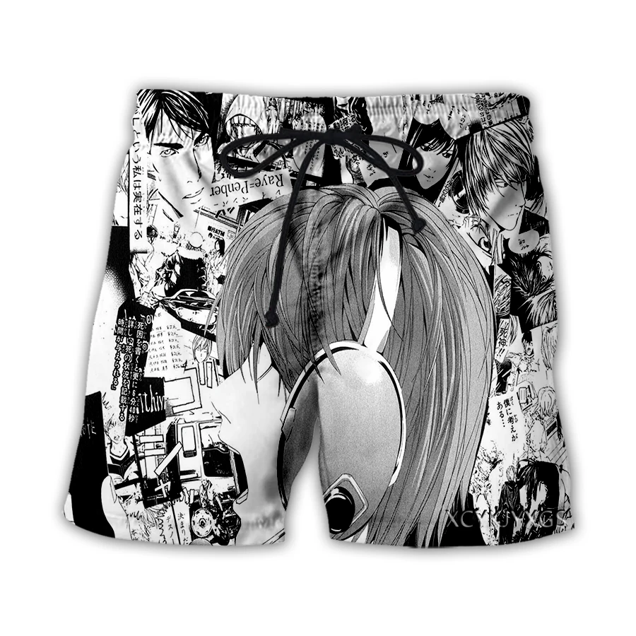 Xinchenyuan новые модные мужские/женские аниме Death Note 3D Печатные повседневные шорты