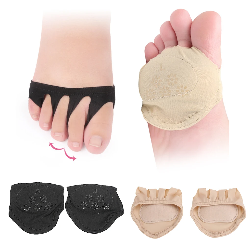 1 Pair Forefoot Invisible Metatarsal Foot Pain Pad Insoles Separator Support for Peep Toe Sandals Pumps Sneakers Sport Shoes