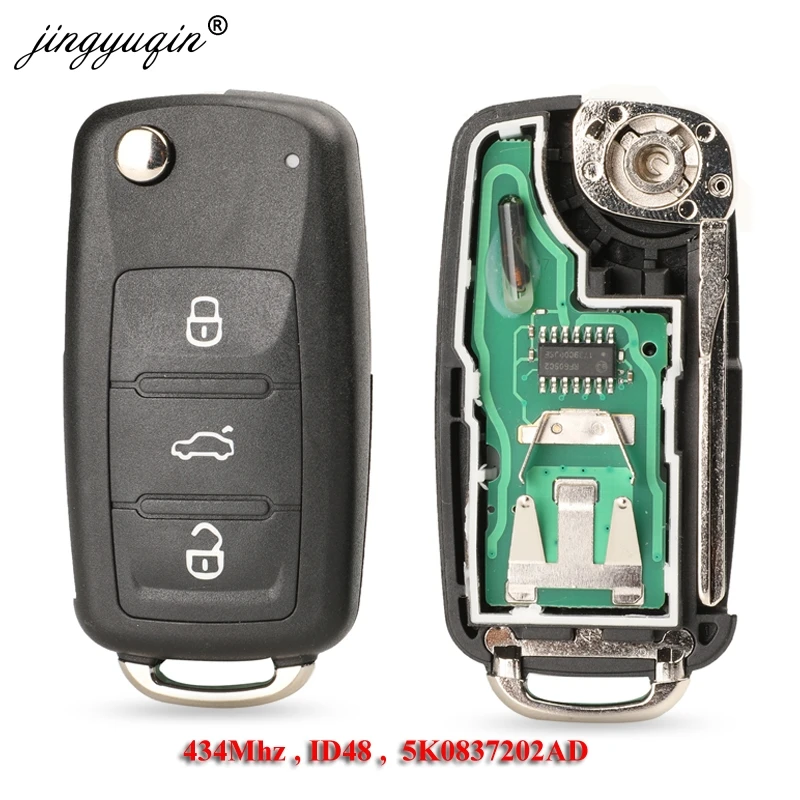 Пульт дистанционного управления для автомобиля jingyuqin 10X VW Polo Sedan Golf 6 Passat B6 Volkswagen