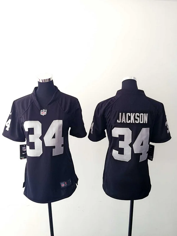 Белый Женские Окленд s, 4 Derek Carr 89 Cooper 24 Charles Woodson 34 Bo Jackson 52 Khalil Mack Jersey - Цвет: Белый