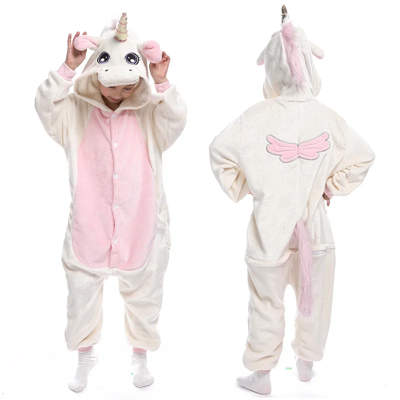 baby robe  Glow in the Dark Kigurumi Unicorn Pajamas Kids Animal Cartoon Pijamas Adult Onesies Overalls Children Girls Sleepwear Homewear baby nightgown newborn