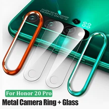 Закаленное стекло для huawei Honor 20 Pro glass Nova 5i 5T Pro металлическое кольцо для объектива камеры Защитная пленка для экрана len 20i V30