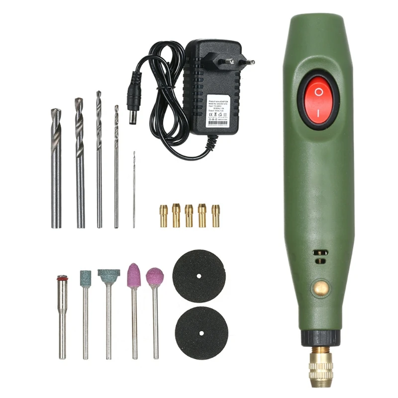 Mini Electric Drill Grinder Set Epoxy Resin DIY Crafts Jewelry Making Grinding Polishing Cutting Power Tools Kit