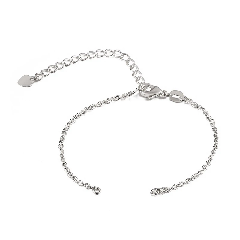 White Gold Juya DIY Бесконечность материал для изготовления украшений микро проложить Циркон соединение знак Бесконечность Подвески для ручной работы изготовление браслетов и цепочек - Metal color: White Gold