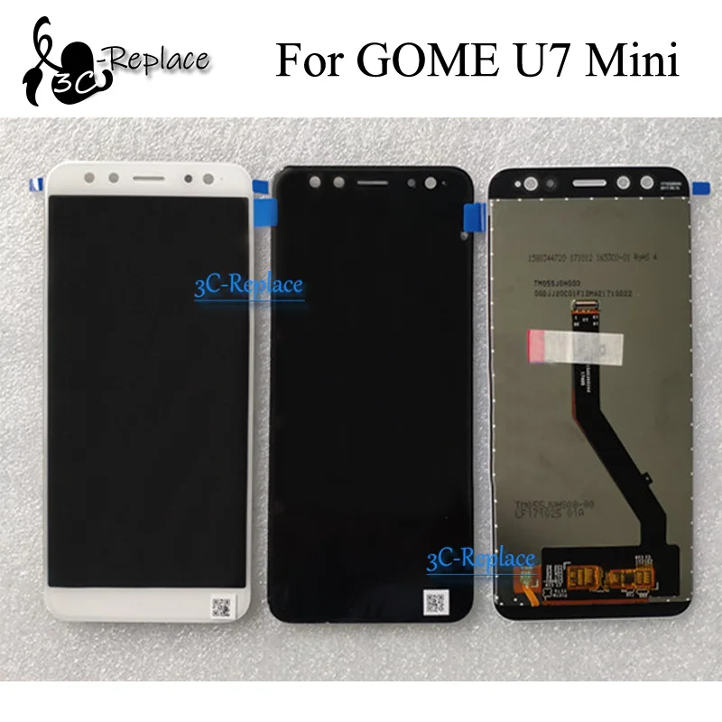 

Original 5.5 inch Black/White For GOME U7 Mini U17Min 2017M95A Full LCD DIsplay Touch Screen Digitizer Assembly lens With Frame