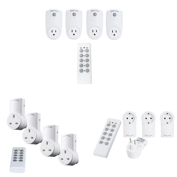 

Universal for Socket Power Outlet 43hz Smart Home Automation Wireless Outlet Plug for Broadlink RM Pro+ Indoor Home1 TX To 4 R