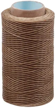 

LMDZ 284Yards Khaki Leather Sewing Waxed Thread,Durable Long Stitching Thread for Leather DIY Craft,Leather Projects