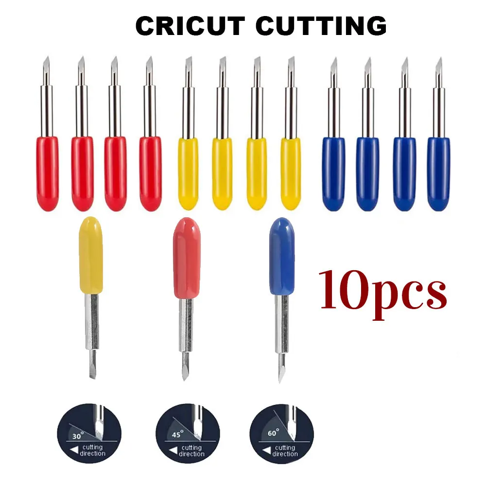 10 Pz 30 45 60 Gradi Roland Cutter Cricut Plotter Da Taglio Vinile Cutter Lame Coltello Macchina Offset Fresa Router Bit