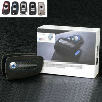 

Chassis Models M Style Suede Leather Car Key Fob Case Cover Holder For BMW 1 2 3 5 7 Series X3 X4 E90 F10 F20 F30 M2 M3 M5 M6 GT