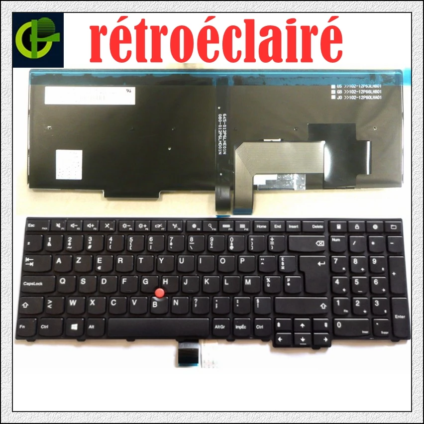 New French Backlit Azerty Keyboard For Lenovo Thinkpad W540 W541 W550s T540 T540p T550 L540 Edge E531 E540 L570 0c Fr Keyboard For Msi Msi Wind Keyboardkeyboard Msi U135dx Aliexpress