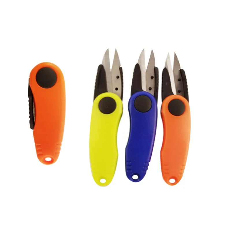 Multifuctional Scissor 7.5*3.1cm Stainless Steel Fish Use Scissors Foldable Clipper Fishing Tackle A318 | Спорт и развлечения