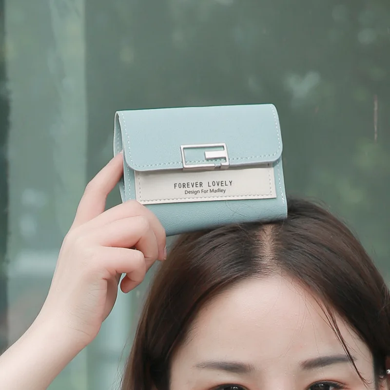 HZ125 NEW women's wallet short wallet ladies wallet letter purse ladies and women's buckle wallet card package HZ125 NEW women's wallet short wallet ladies wallet letter purse ladies and women's buckle wallet card package
