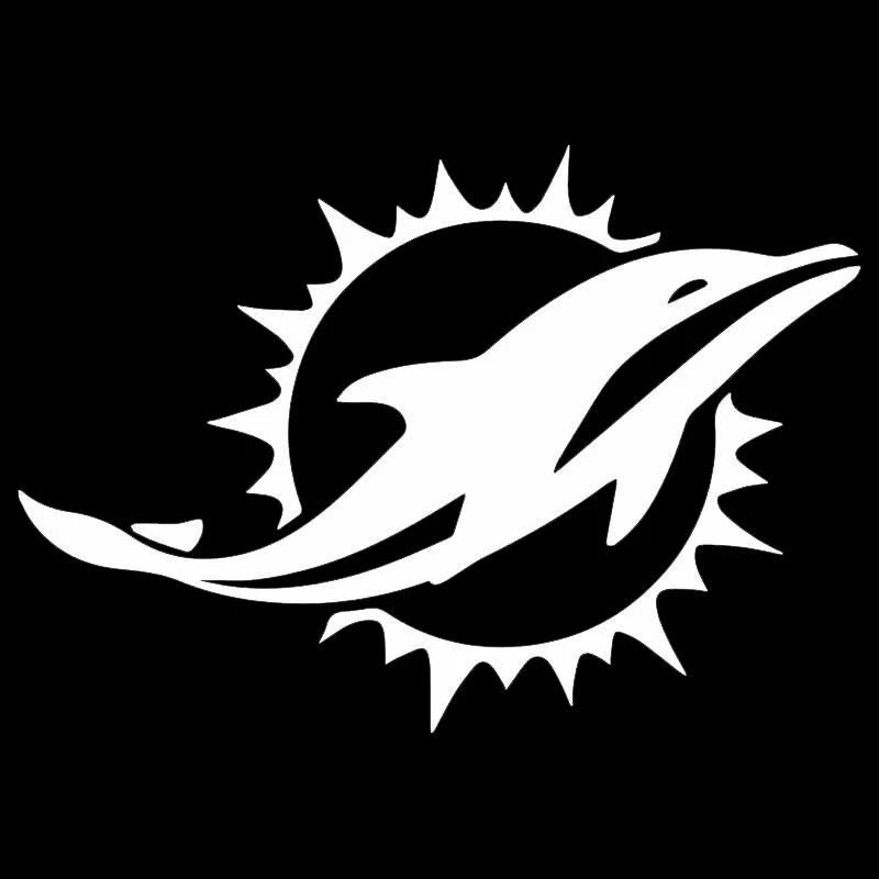 

15cm * 10.2cm Creative Dolphin Logo Car Window Sticker Pvc Cute and Interesting Fashion Decal Customizable Colors