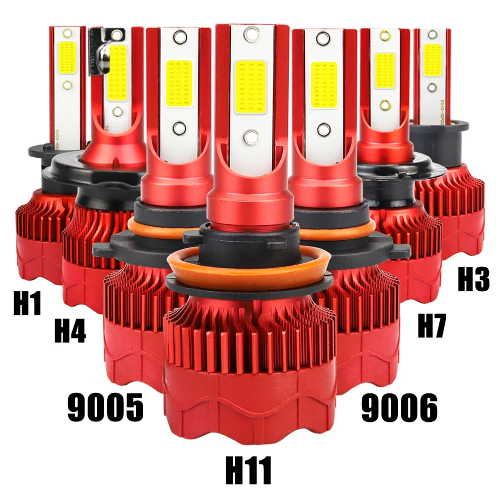 Светодиодный налобный фонарь H7 светодиодный комплект H1 H3 H4 H11 9005 9006 IP68 8000lm