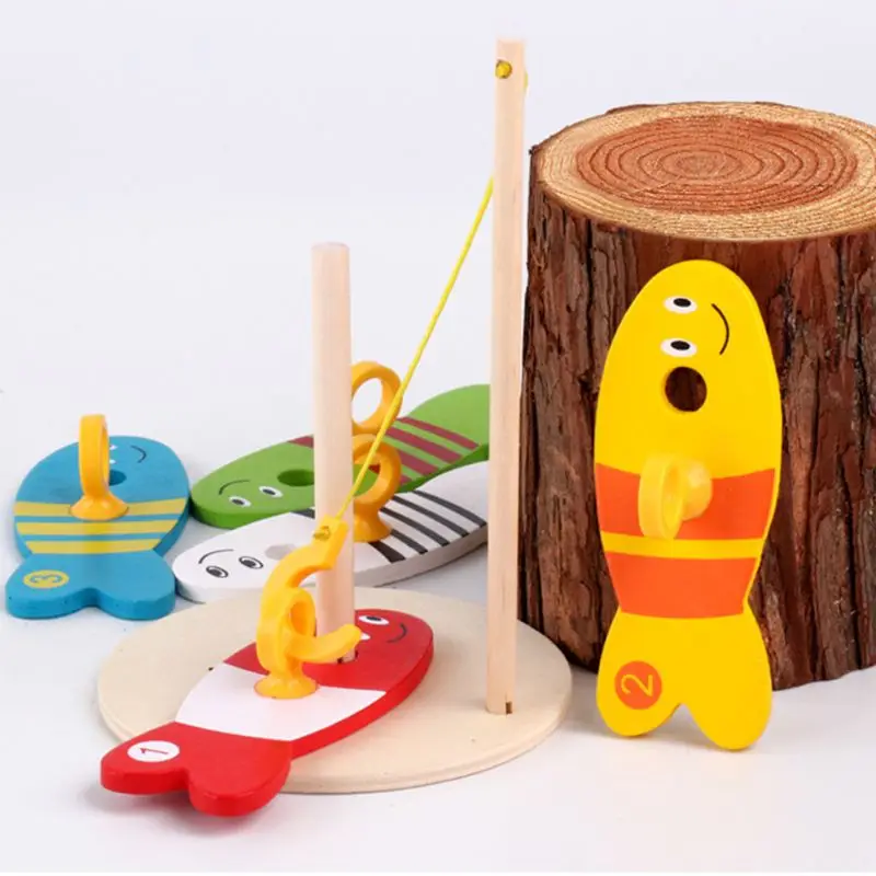 Детские деревянные игрушки, цифровая рыболовная колонка, игра для детского сада, товары для родителей и детей, головоломка для детей, игрушка для раннего образования