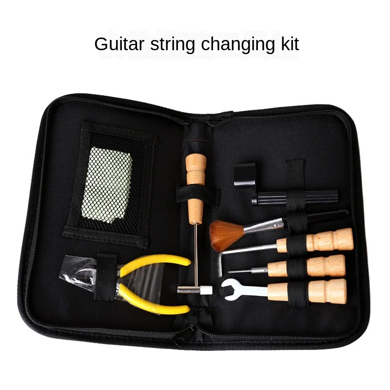 

Guitar Tool String Changing Kit Piano Repairing Kit Guitar Repair and Care Tool