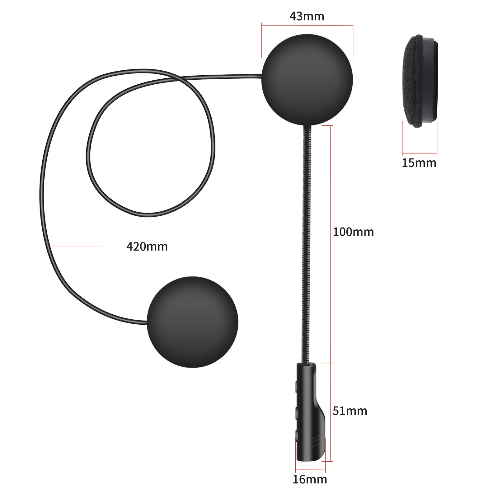 Мотоциклетный шлем T4 Bluetooth 5 0 гарнитура для мотоспорта Hands-Free с поддержкой