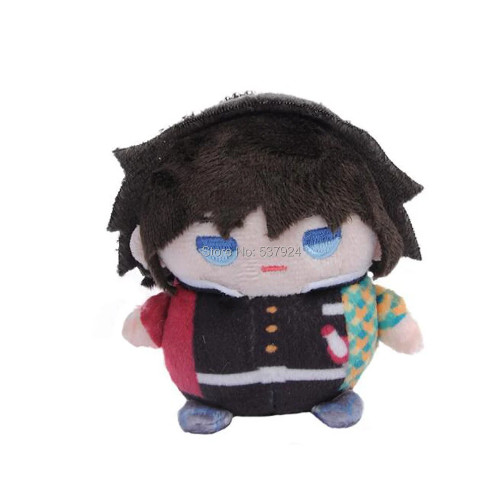 Новинка 5 шт. Kimetsu no Yaiba Tomioka Giyuu Косплей 4 “10 см плюшевый брелок-подвеска