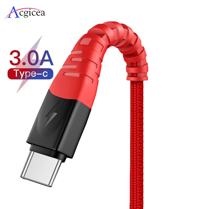 Зарядный кабель USB Type-C для Samsung S20 S10 быстрой зарядки провод Redmi note 8 Huawei быстрая