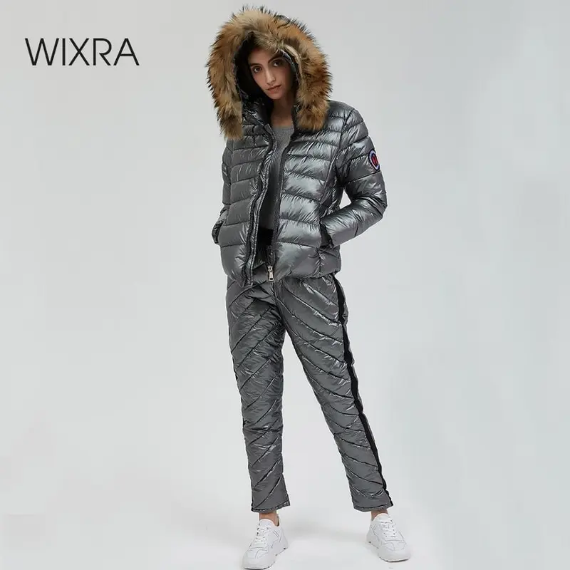 Wixra Зимняя парка с капюшоном комплекты из 2 предметов элегантные теплые уличные