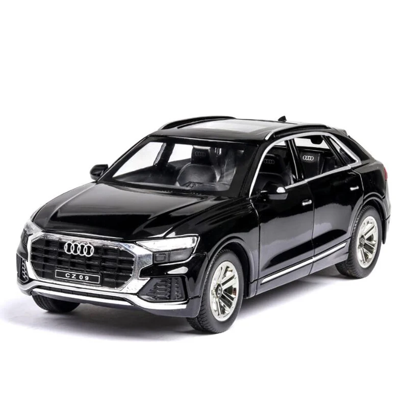 

1/24 Scale Audi Q8 SUV Simulation Alloy Die-casting Model Sound And Light Pull Back Toy Car Toys For Children's Birthday Gift