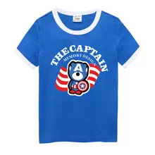 Футболка с короткими рукавами из чистого хлопка для мальчиков г. Новая стильная модная детская футболка в Корейском стиле с короткими рукавами для детей S