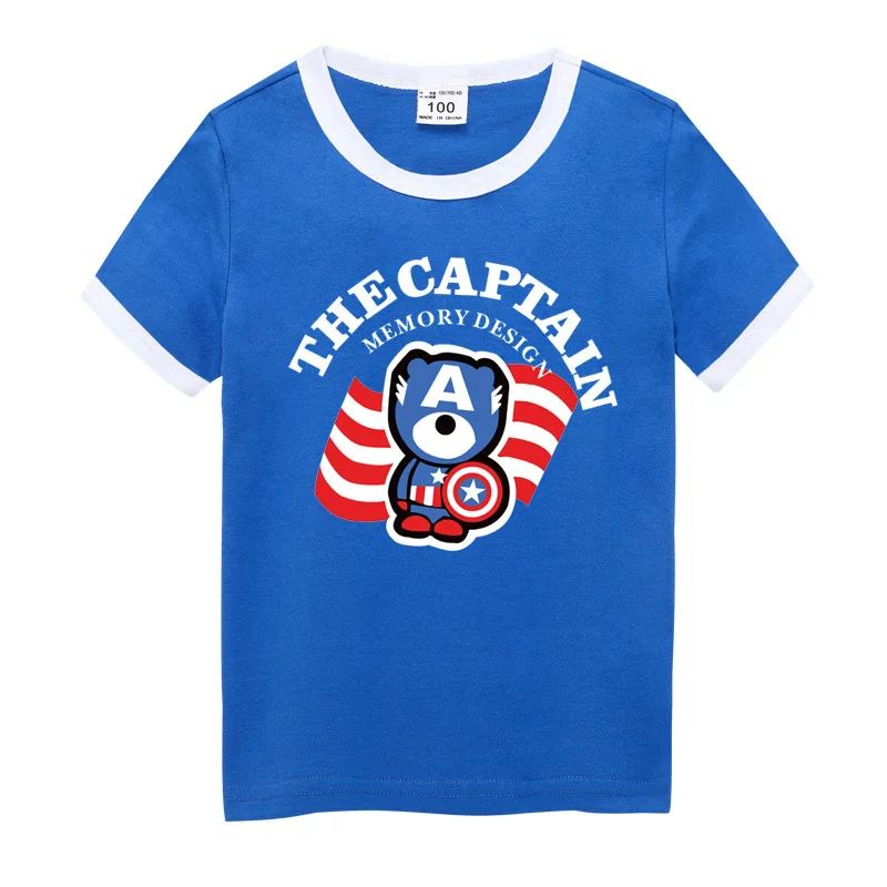 

Big Boy Pure Cotton BOY'S Short-sleeved T-shirt 2019 New Style Korean-style Fashion Childrenswear Half Sleeve T-shirt Children S