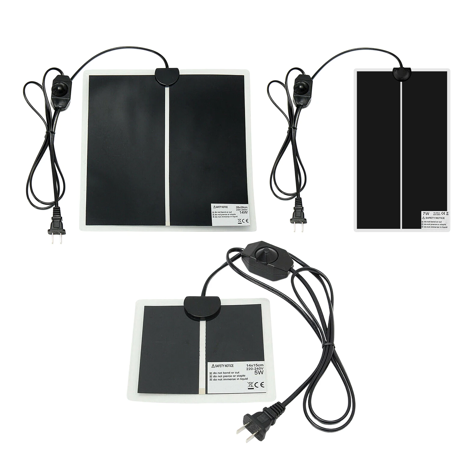 Reptile Heating Pad, Tank Warmer with Temperature Control, Power Adjustment Under Tank Terrarium Heater Mat for Reptiles