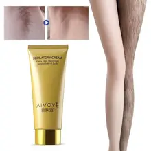 MeterMall 60g Natural Skin Smooth Hair Removal Cream Ginseng Painless Hair Removal Permanent Hair Removal Cream Depilatory Cream