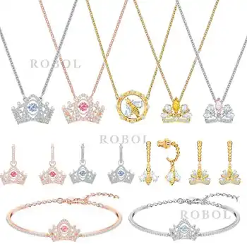 

SWA original classic brand crown bracelet necklace gem is suitable for ladies to attend party jewelry wholesale gifts.