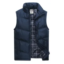 Autumn& Winter Men Solid Color Waistcoat Coat MEN'S Waistcoat Large Size Vest Sleeveless Korean-style Fashion Padded Waistcoat