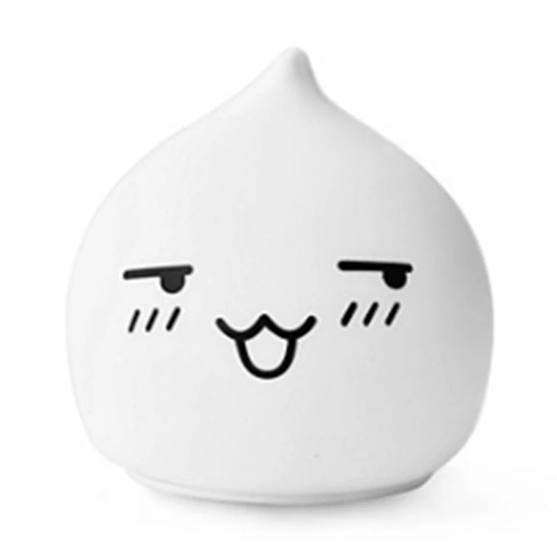 

LED Night Light Cute Expression Silicone Soft Cartoon Nursery Lamp Bedroom Baby Night Lamp Children Birthday Gift Toy