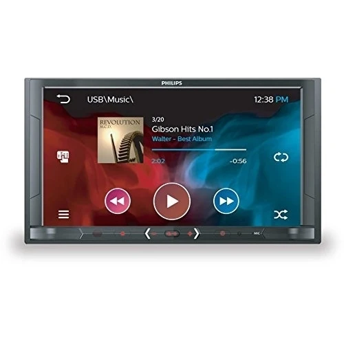 Philips Sistemas de vídeo para el coche CE600BT/12 - Radio para coche (Negro, 2 DIN, 4 Ω, MP3,WMA, AVI,H.263,MPEG1,MPEG2,XVID,