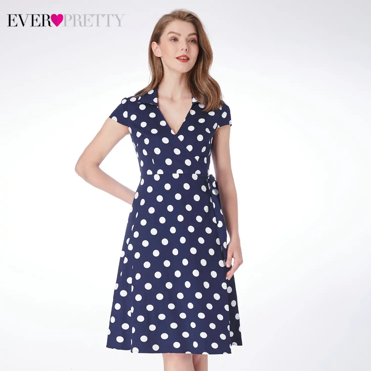 polka dot homecoming dress