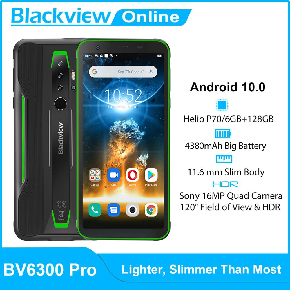 Blackview Helio P70 BV6300 Pro 128GB 6GB NFC Wireless Charging Octa Core Fingerprint Recognition