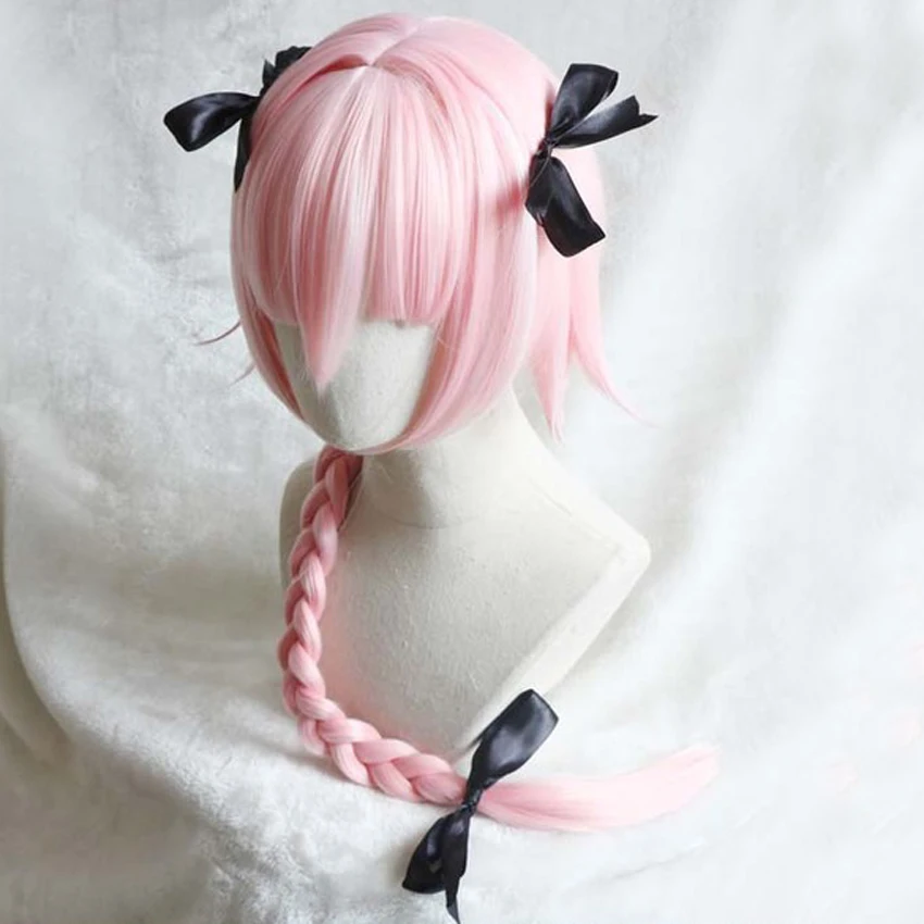 Женский костюм для косплея Fate Apocrypha Astolfo розовый парик фиолетовая куртка юбка