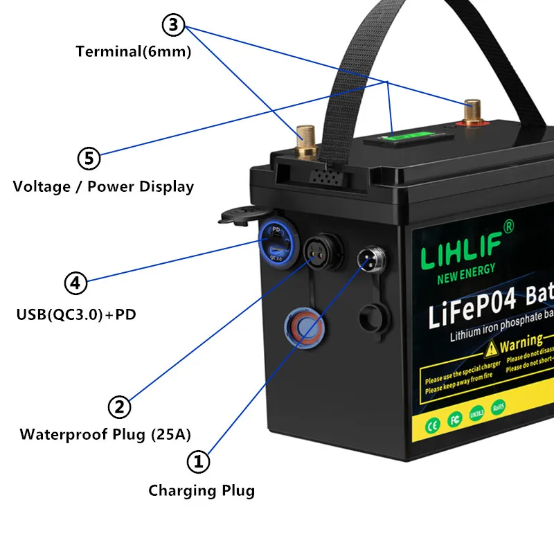 12v 50ah 60ah 80ah Lifepo4 Battery Pack 12v Lifepo4 50ah 60ah 80ah