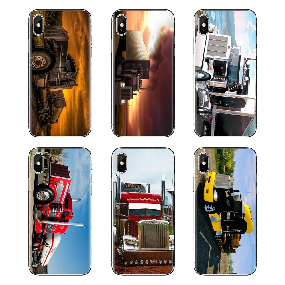 Для samsung Galaxy S2 S3 S4 S5 мини S6 S7 край S8 S9 Plus Note 2 3 4 5 8 Coque Fundas Чехлы грузовики peterbilt